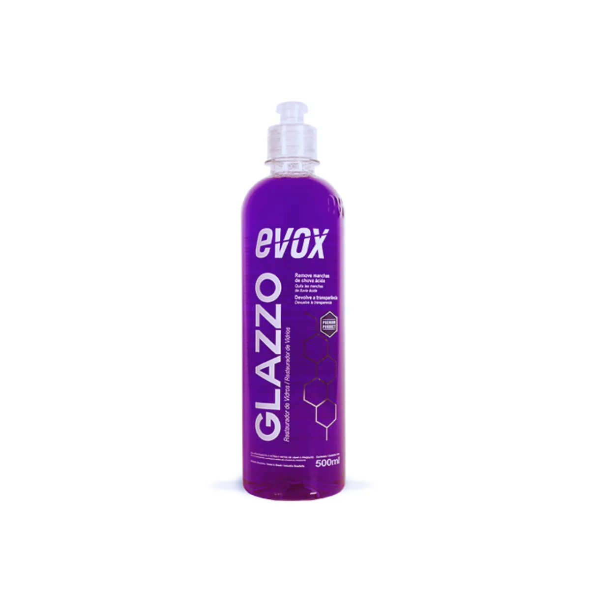 Glazzo Restaurador de Vidros Remov. Chuva Acida 500ml Evox